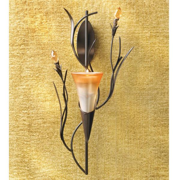 Lily Blossom Wall Candle Holder | Galilee Life