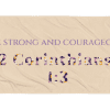 Be Strong and Courageous Towel - Image 2