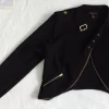 Gently Worn Material Girl Black Blazer w/ Gold Accents - Image 3