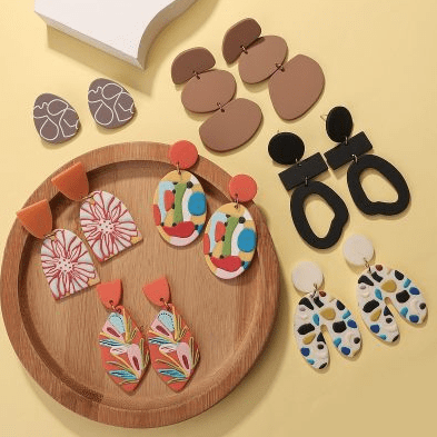 Polymer Clay Sunflower Earrings, Handmade Unique Jewellery Holder Box,  Spring Earrings, Gift for Her - Etsy