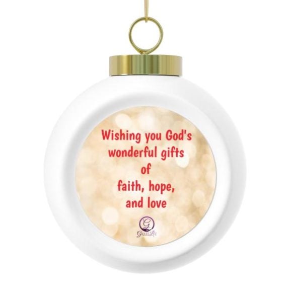 Faith Hope Love Ornament