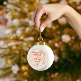 Faith Hope Love Ornament