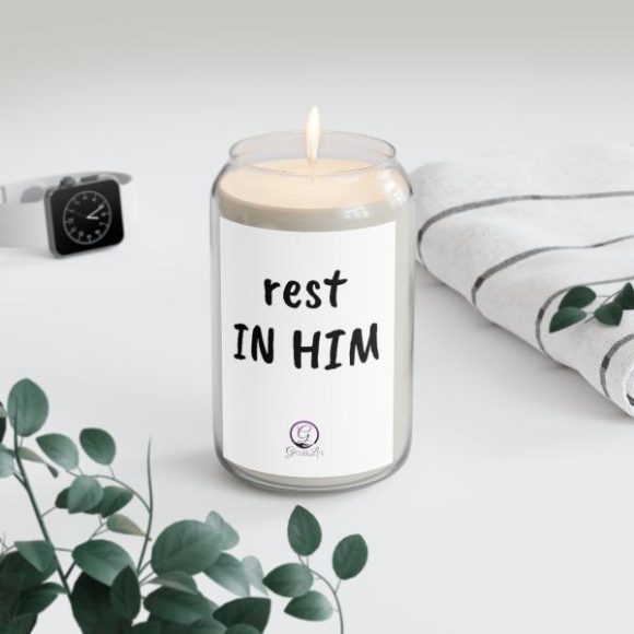 Rest In Him Scented Candle