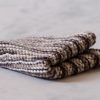 "Basic" Knit Brown Stripes Dishcloth - Image 3