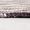 "Basic" Knit Brown Stripes Dishcloth - Image 4