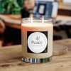 Peace Scented Candle - Full Glass, 11oz - Image 6