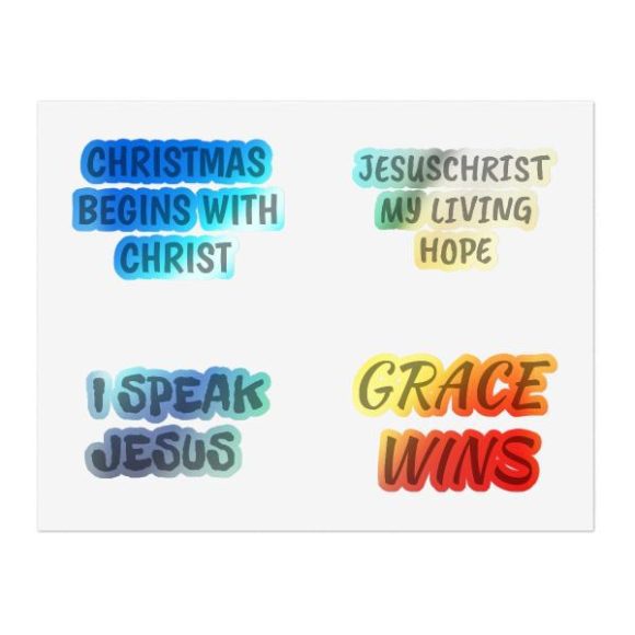 Inspirational Christmas Sticker Sheet Bundle