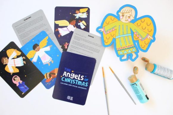 Angels of Christmas Discussion Cards and Angel Craft