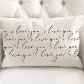I love You Pillow Cover