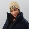 Pray Like Hannah Organic Ribbed Beige Beanie - Image 2