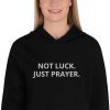 NOT LUCK JUST PRAYER EMBROIDERED CROP HOODIE - Image 2