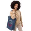 Love God Love People Organic Denim Tote Bag - Image 7