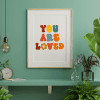 You Are Loved Retro Wall Art Printable - Image 3