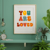You Are Loved Retro Wall Art Printable - Image 3