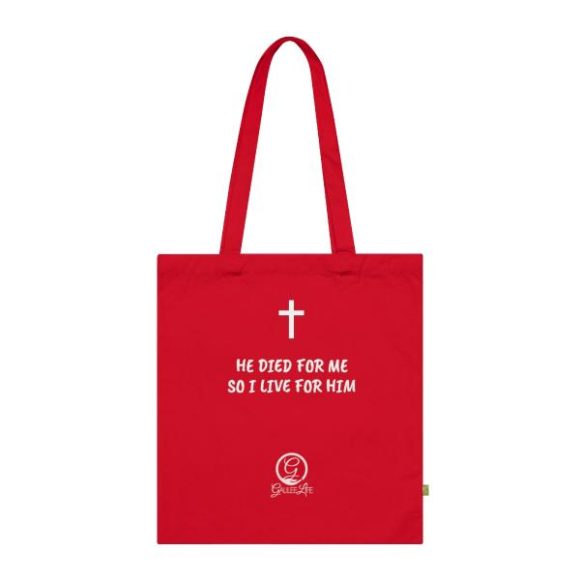 He Died For Me Organic Cotton Tote Bag