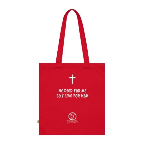 He Died For Me Organic Cotton Tote Bag