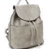 Fashion Flap Drawstring Backpack