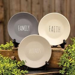 Faith Family Friends Plate