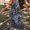 Floral Boho Mixed Print Dress - Image 6