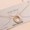 Faith Hope Love Circle Necklace - Image 3