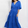 Culture Code Full Size My Muse Flare Sleeve Tiered Maxi Dress - Image 7