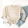 Love God Love People Cross Sweatshirt - Image 3