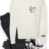 Heart/Cross Left Chest CrewNeck Sweatshirt - Image 5