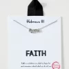 FAITH Inspirational Gold Dip Necklace