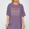 PRAY PRAY PRAY GRAPHIC OVERSIZED TEE