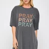 PRAY PRAY PRAY GRAPHIC OVERSIZED TEE - Image 5