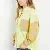 POL Bright Autumn Full Size Contrast Plaid Twill Shacket - Image 3