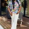 Petal Dew Full Size Floral V-Neck Tie Detail Blouse - Image 9
