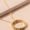 Faith Hope Love Circle Necklace - Image 5