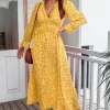 Ditsy Floral Frill Trim Midi Dress - Image 9