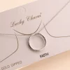 Faith Circle Pendant Necklace - Image 2