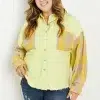 POL Bright Autumn Full Size Contrast Plaid Twill Shacket - Image 8