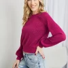 Gilli Full Size Tied Open Back Knit Top - Image 4