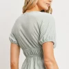 Front Tie Cut Edge Top - Image 5