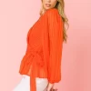 Surplice Neckline Woven Top - Image 3