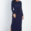 Midi Sleeve Basic Maxi Dress
