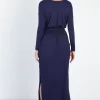 Midi Sleeve Basic Maxi Dress - Image 4