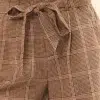 A Pair Of Wide Woven Plaid Shorts - Image 3