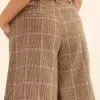 A Pair Of Wide Woven Plaid Shorts - Image 4