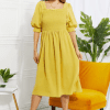 ODDI Full Size Love You Forever Square Neck Midi Dress