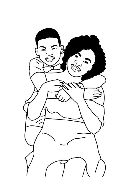 Custom Hand-Drawn Line Art Drawing From A Photo | Christian Marketplace ...