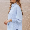 Striped Button Front Smocked Shirt - Image 3