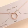 Faith Circle Pendant Necklace - Image 6