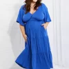 Culture Code Full Size My Muse Flare Sleeve Tiered Maxi Dress - Image 8
