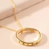 Faith Circle Pendant Necklace - Image 5