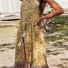 Floral Boho Mixed Print Dress - Image 3